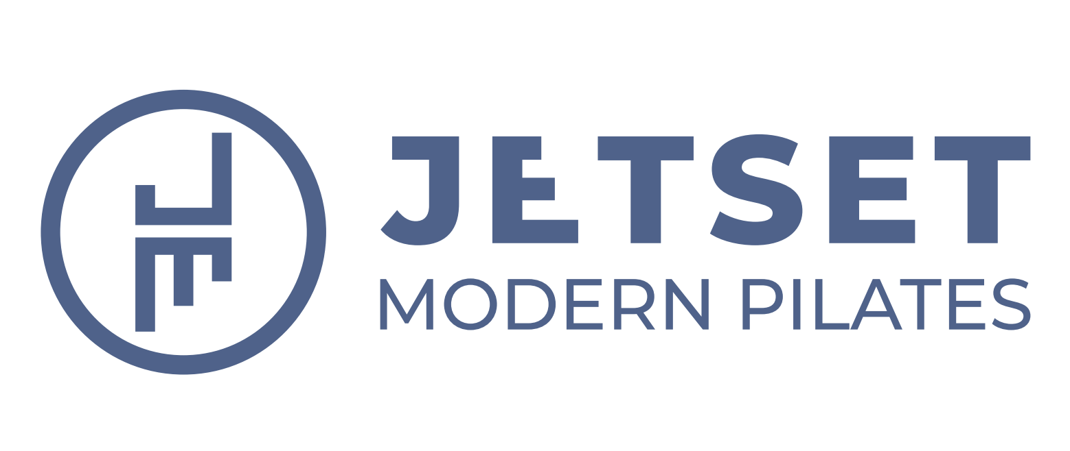 JETSET Pilates logo Horizontal Blue