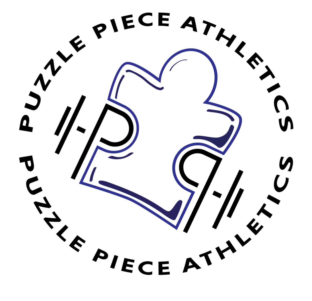 Puzzle Piece Athletics round logo